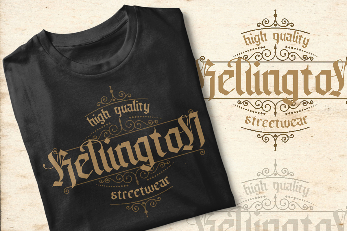 Livingstone - Blackletter Font preview 2