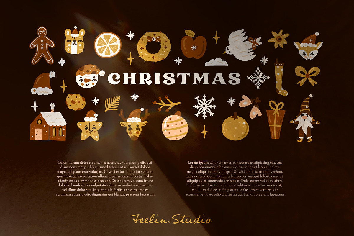 Christmas Collection — Gingerbread, an Animal Illustration by adwintash (Photo 5 of 18)