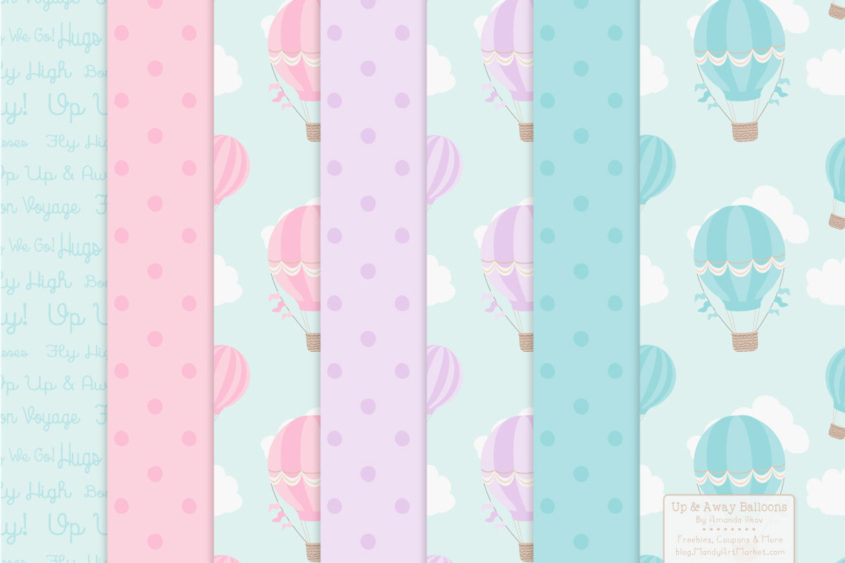 Fresh Hot Air Balloons & Patterns, an Illustration by Amanda Ilkov (Photo 5 of 5)