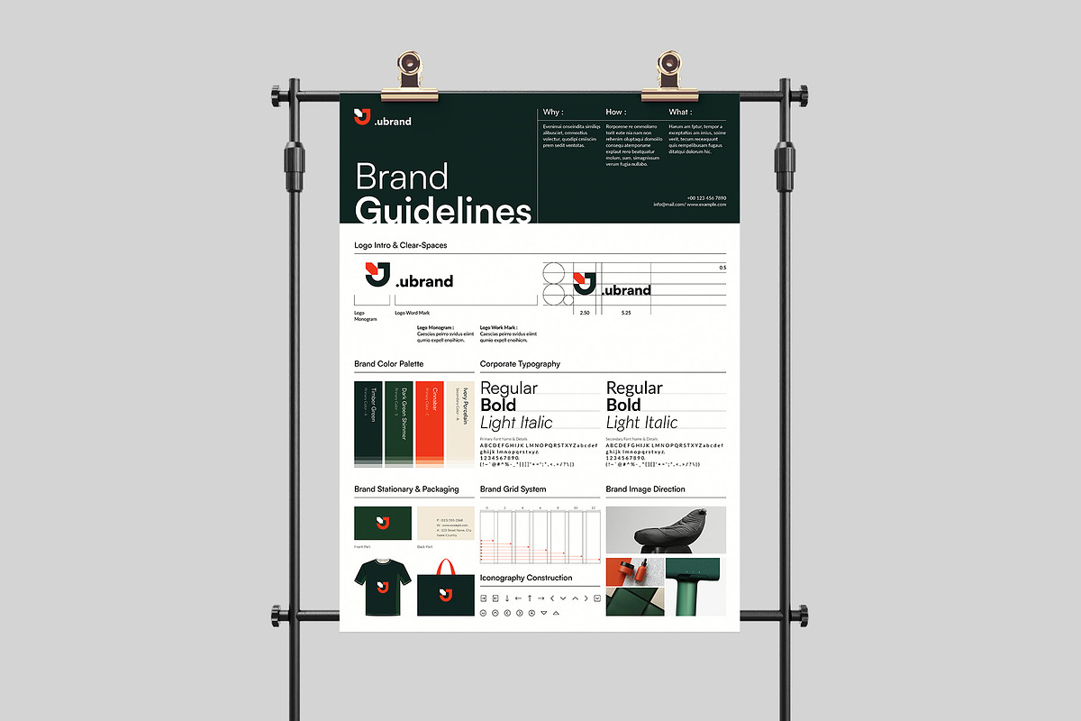 Brand Guidelines Poster Template, a Poster Template by DesignCrest (Photo 6 of 8)