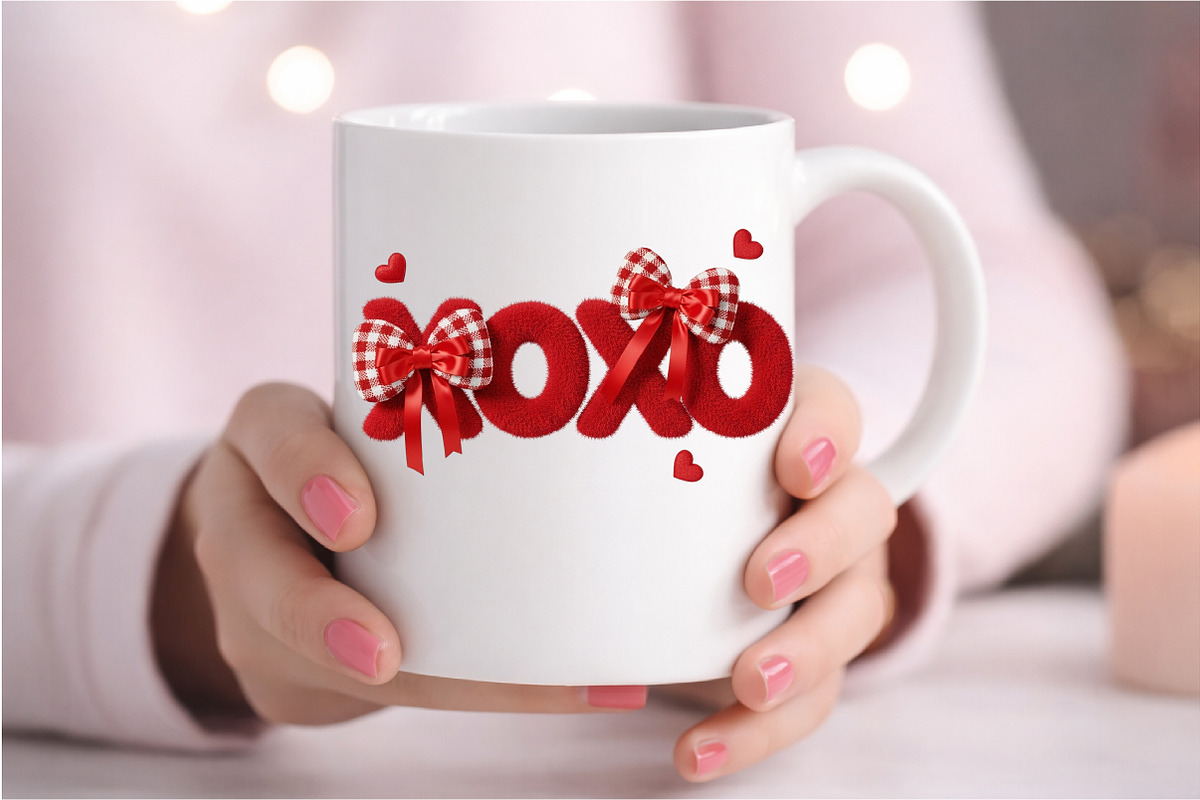 Cute XOXO Bow PNG, an Illustration by DreamArtGraphic (Photo 4 of 4)