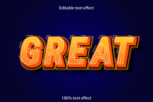 Great Editable Text Effect