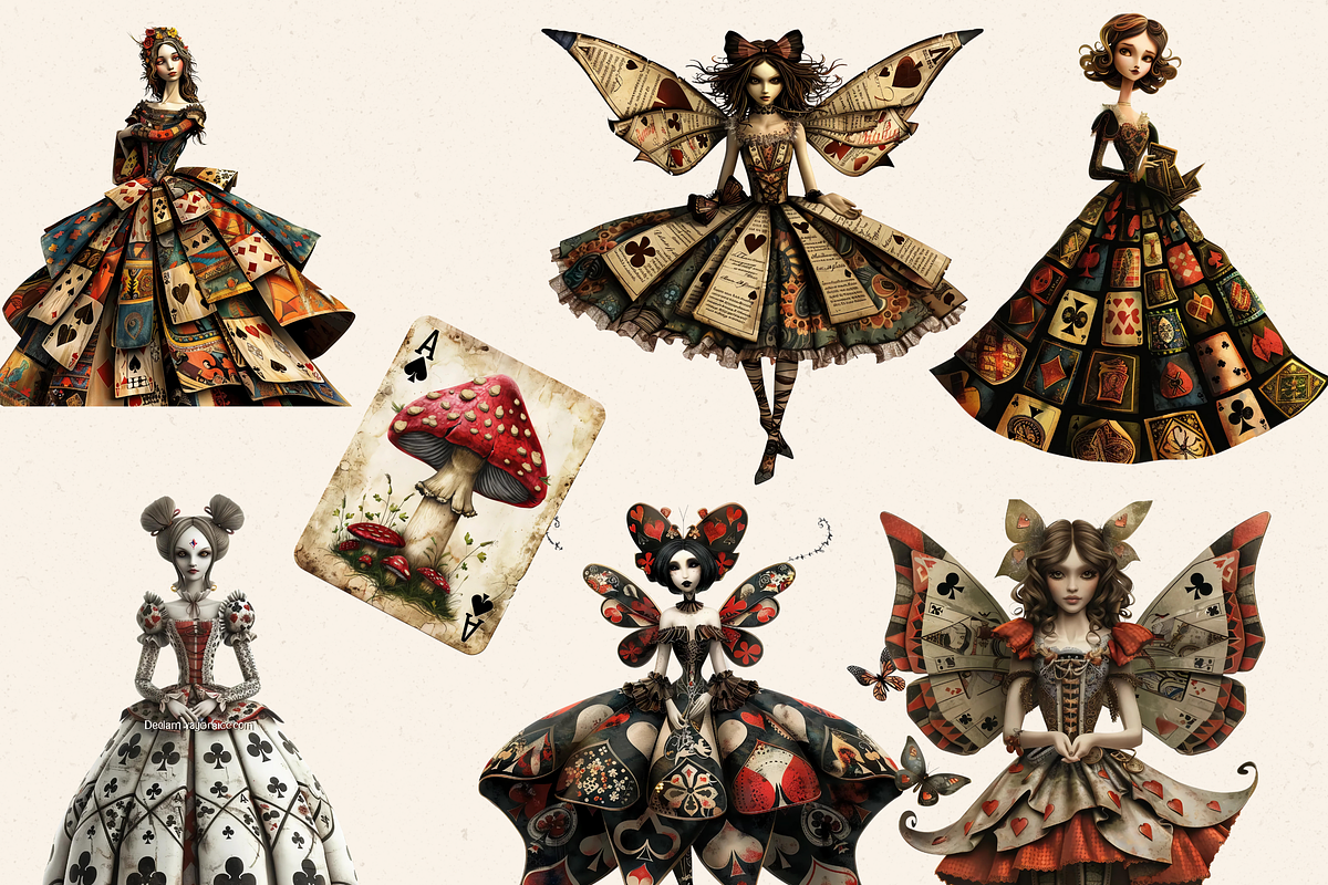 HAZARDOUS CARDS FAIRY CLIPART PACK, a Person Illustration by Daring Digies (Photo 6 of 10)