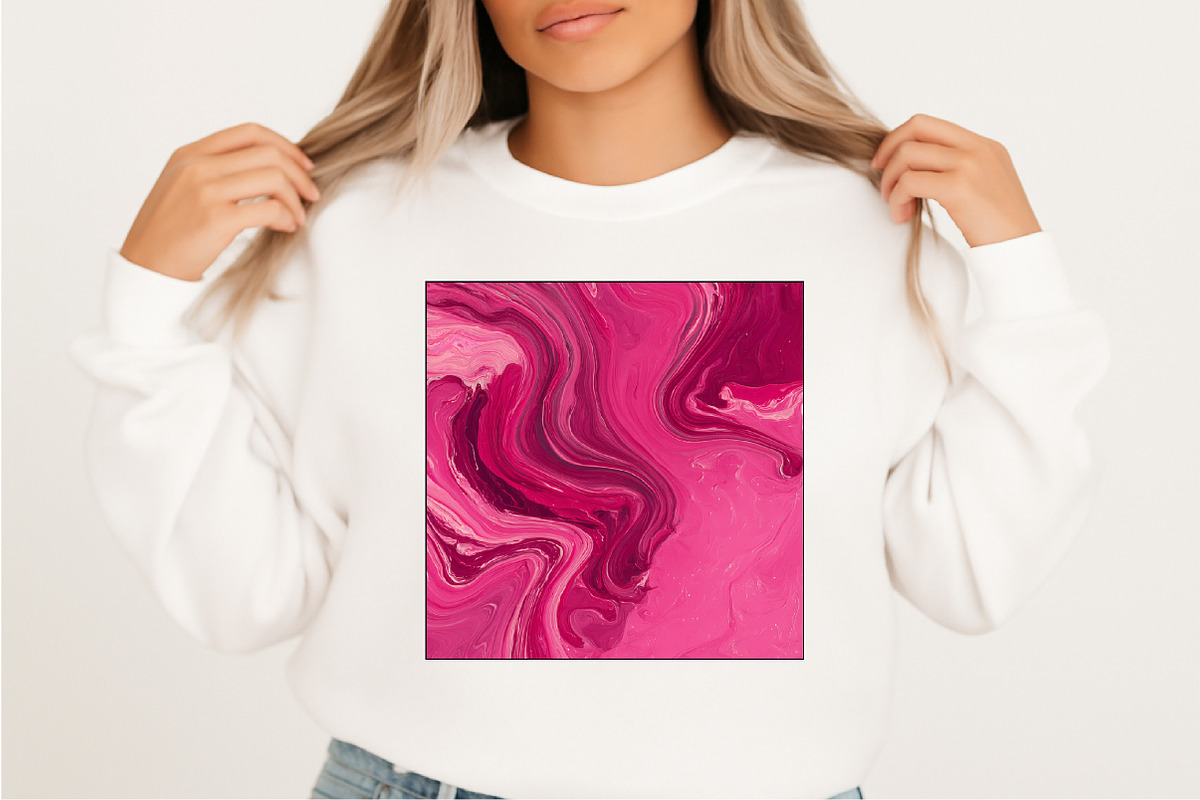 Hot Pink Abstract Art Digital Paper, a Pattern Graphic by SVGArt (Photo 3 of 9)