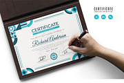 584. Modern Certificate Template, a Stationery Template by CreativeRezwan (Thumbnail 1 of 2)
