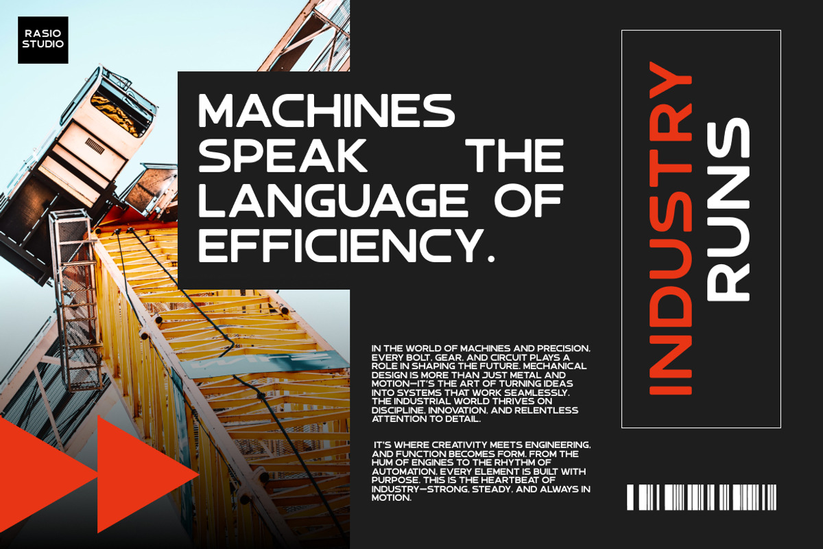 Mechline Geometric Sans Serif Font, a Sans Serif Font by Rasio Studio (Photo 4 of 7)