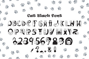 Cats Black Font