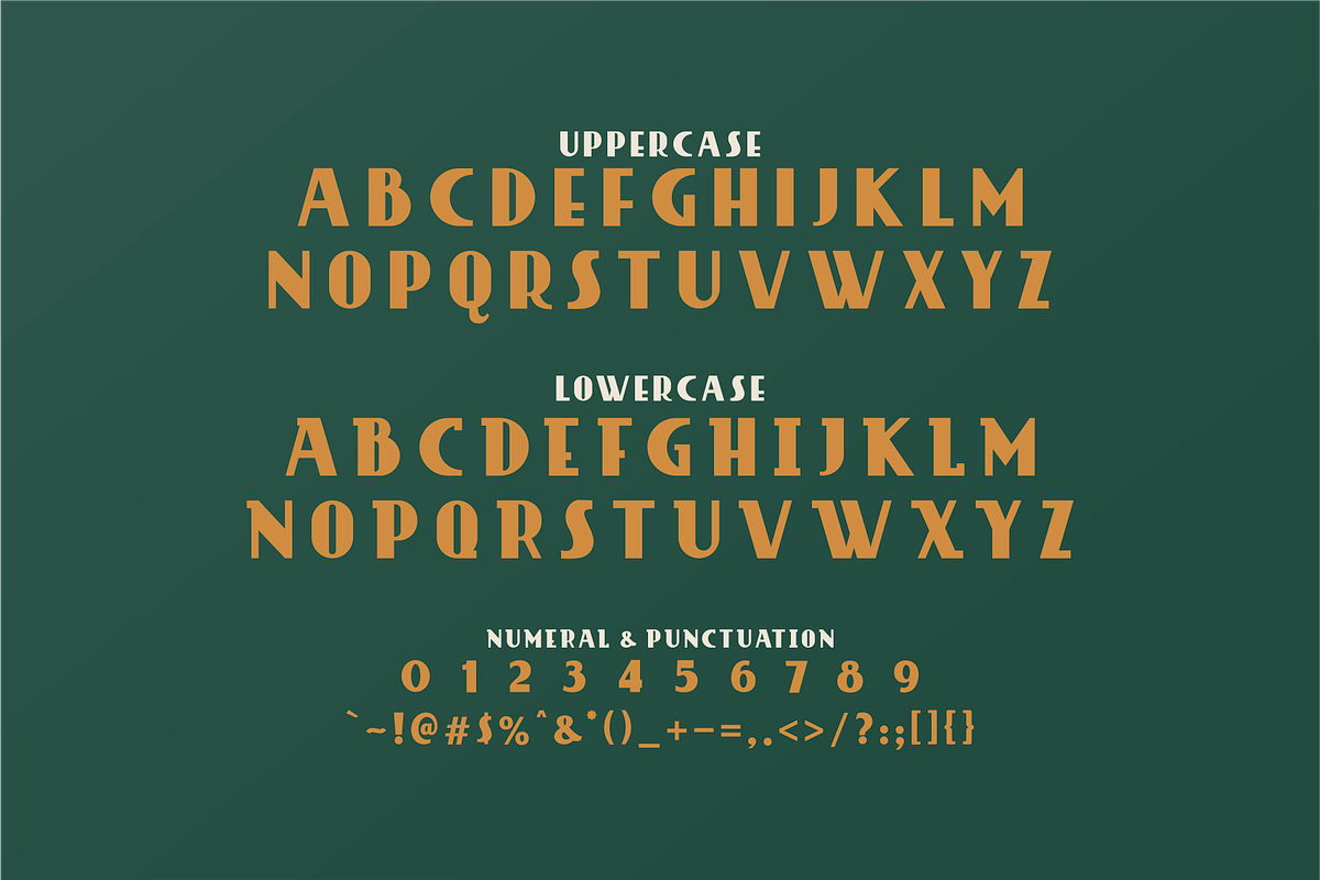 Palm Tree Retro Font preview 2