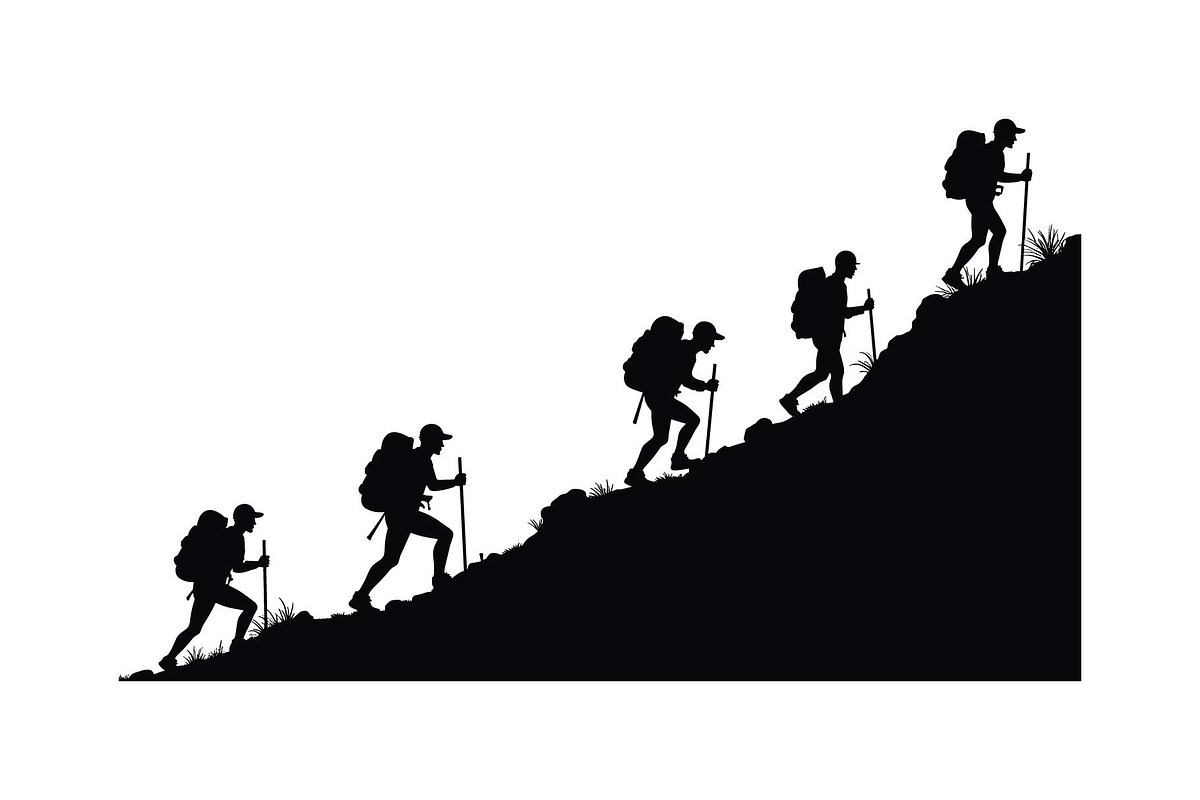 Team Hiking Silhouette Bundle, an Object Graphic by Gfx_Store (Photo 10 of 15)