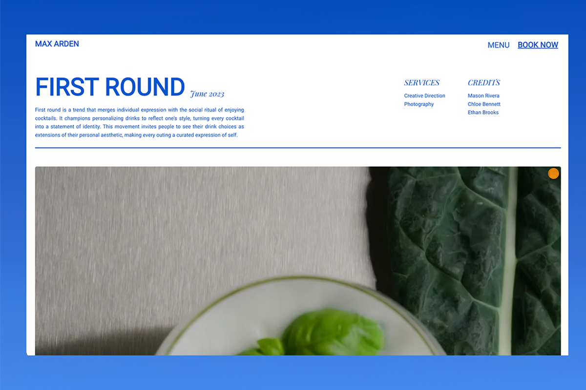Modern Creative Portfolio Template, a Wix Template by pixlspace (Photo 8 of 10)