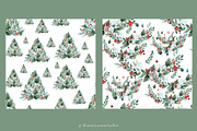 Watercolor Christmas Collection, a Decorative Illustration by MariaScaroniAtelier (Thumbnail 7 of 11)