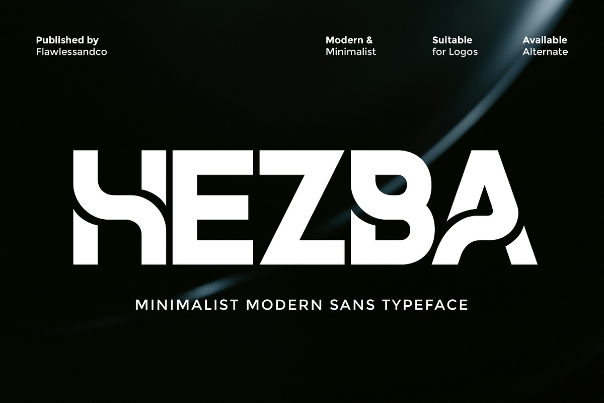 Hezba - Modern Sans Serif Font, a Sans Serif Font by Flawless And Co (Photo 1 of 10)