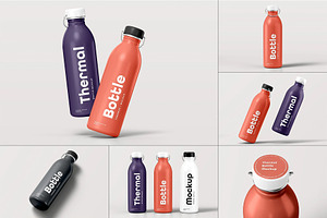 Thermal Bottle Mock-up, a Product Mockup by zippypixelstudio