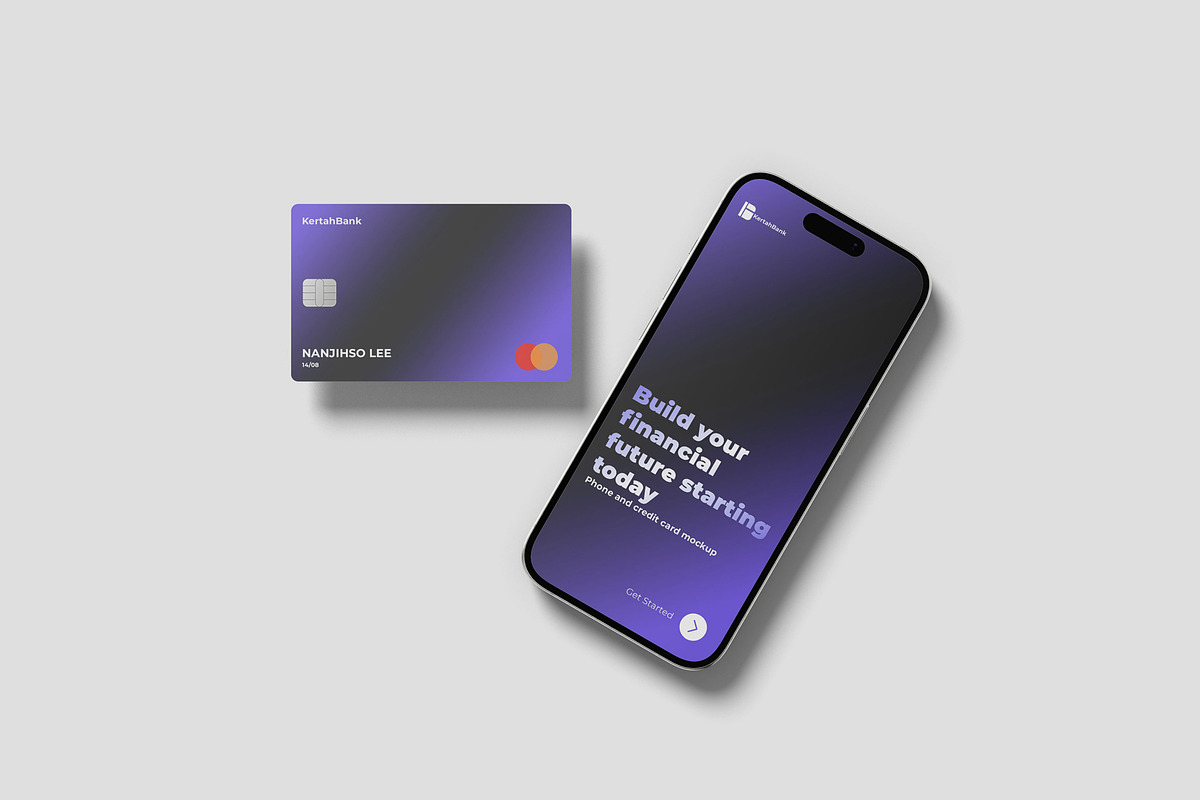 Iphone And Credit Card Mockup, a Product Mockup by scribrostudio (Photo 5 of 11)