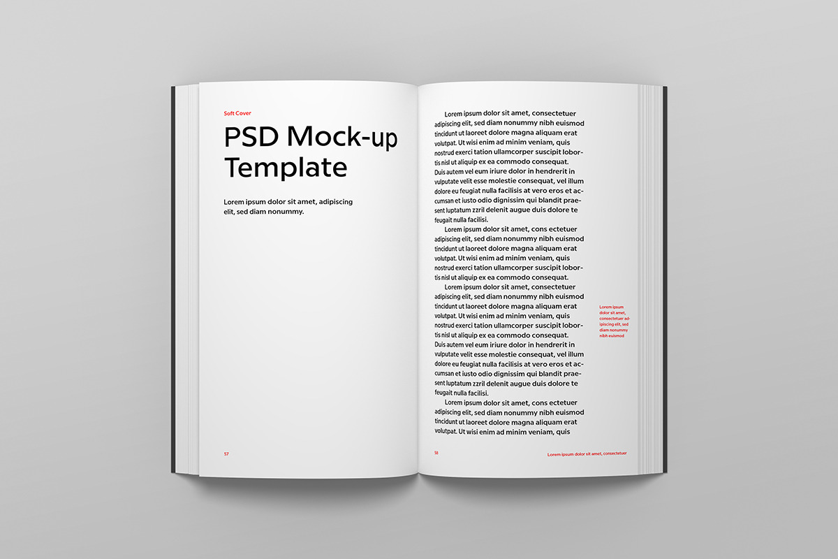 Soft Cover Book Mockup, a Print Template by Petr Stránský (Photo 8 of 13)