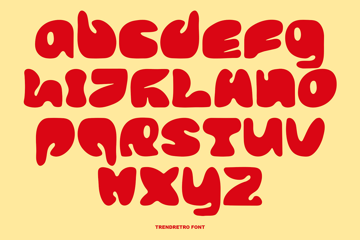 Trendretro - 80s & 90s Display Font, a Sans Serif Font by CreativeFolks (Photo 6 of 9)