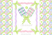 Pickleball Watercolor clipart DIY, an Illustration by LABFcreations (Thumbnail 2 of 5)