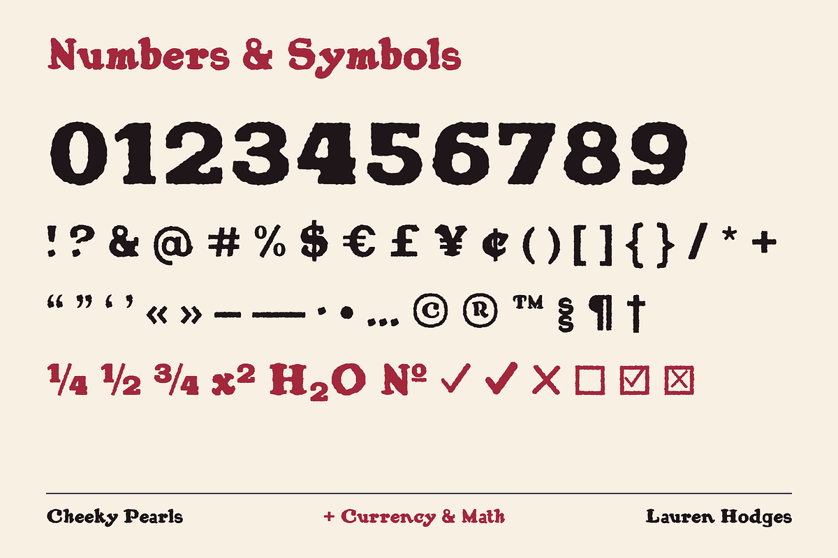 Cheeky Pearls | Flapper Slab Serif, a Slab Serif Font by Lauren Hodges (Photo 9 of 12)