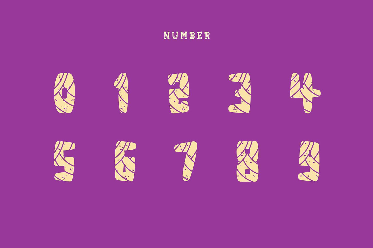 Mummy - Decorative font, a Sans Serif Font by Brown Cupple (Photo 6 of 9)