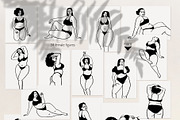 Curvy Body Positive Women Art, a Person Illustration by ArtPavo (Thumbnail 4 of 7)