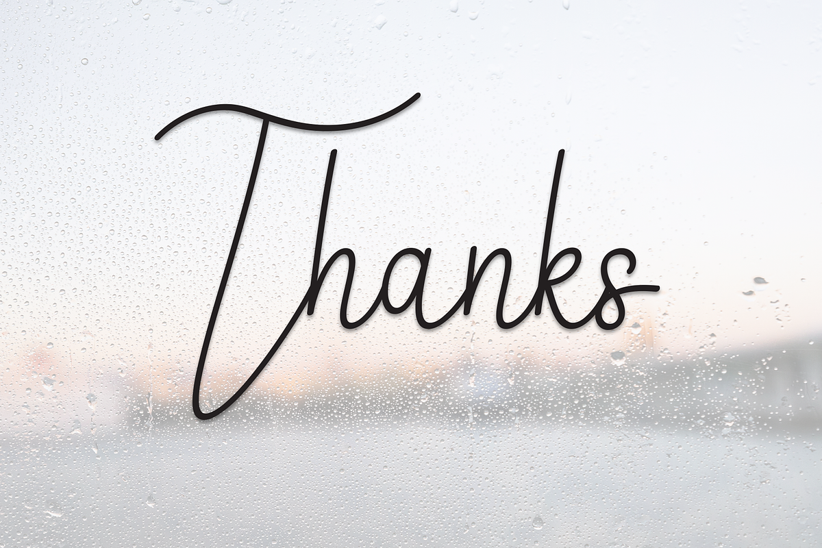 Rainday | Script Font, a Handwritten Font by Scratchones (Photo 9 of 9)