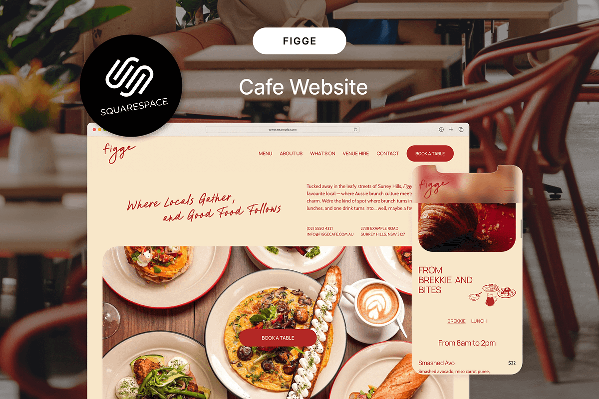 Cafe & Coffee Brand Website Template