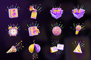 New Year 3D Icon Pack, an Object Graphic by Artnivora.Std (Thumbnail 4 of 4)