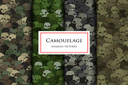Halloween colored sculls print set, a Pattern Graphic by ArchonDigitalShop (Thumbnail 2 of 6)