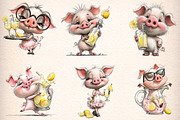 Pig Lemonade Summer Clipart Bundle, an Illustration by Digital Artistic99 (Thumbnail 2 of 11)