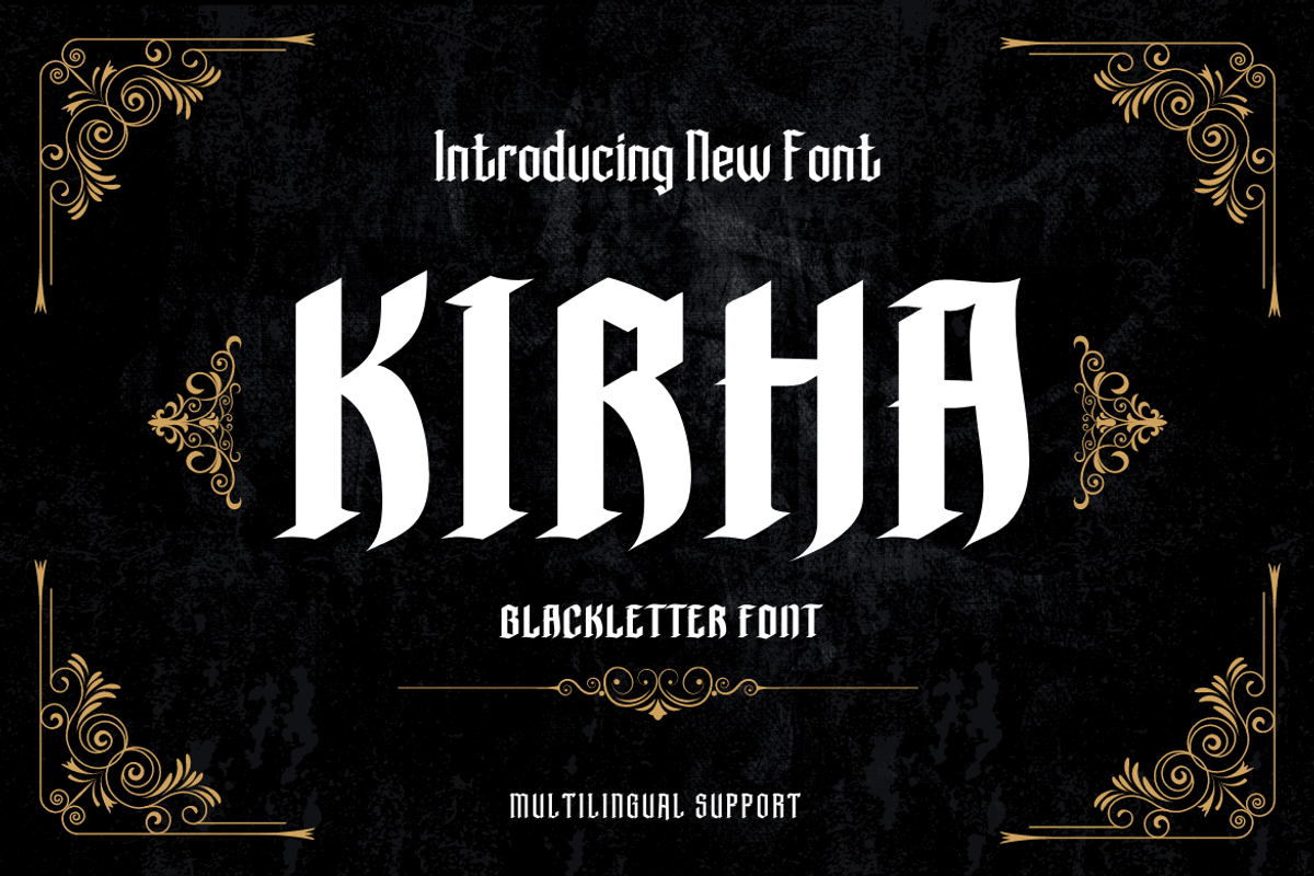 Kirha, a Blackletter Font by twinstd (Photo 1 of 10)