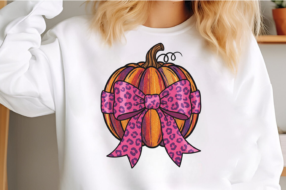 Preppy Glitter Fall Pumpkin Splatter, an Illustration by Craft Nest (Photo 3 of 6)