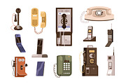 Vintage and modern phones set, an Object Illustration by Good Studio (Thumbnail 3 of 3)