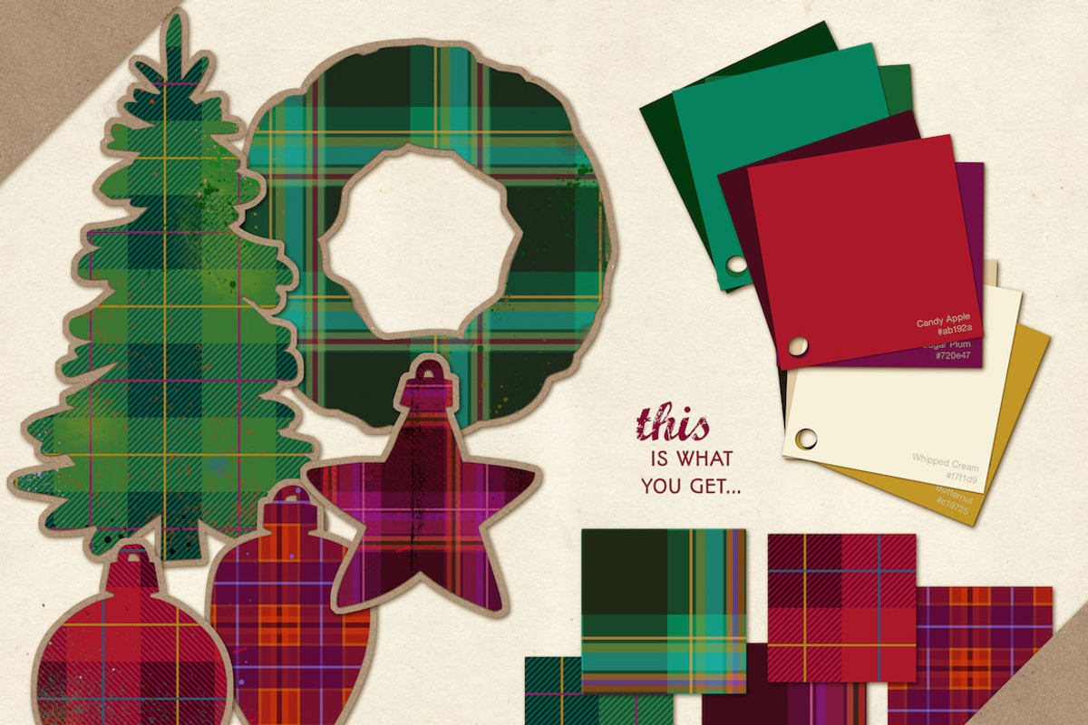Graphics Bundle: Plaid Holidays, a Templates & Theme by Jenny Hansen Suites (Photo 2 of 5)