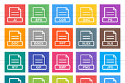 148 Files & Folders Line Icons, an Outline Icon by IconBunny (Thumbnail 2 of 6)