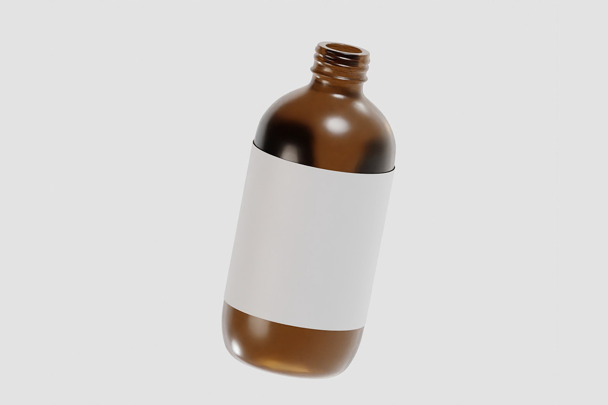 Medicine glass bottle, an Object 3D Model by fahad121 (Photo 2 of 7)