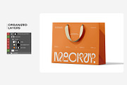 Euro Paper Tote Shopping Bag Mockup, a Packaging Mockup by RamStudio2 (Thumbnail 13 of 16)