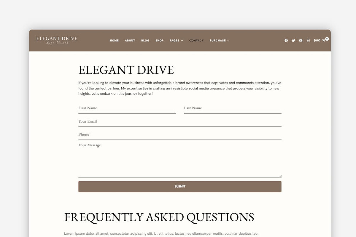 Elegant Drive WordPress Theme preview 5