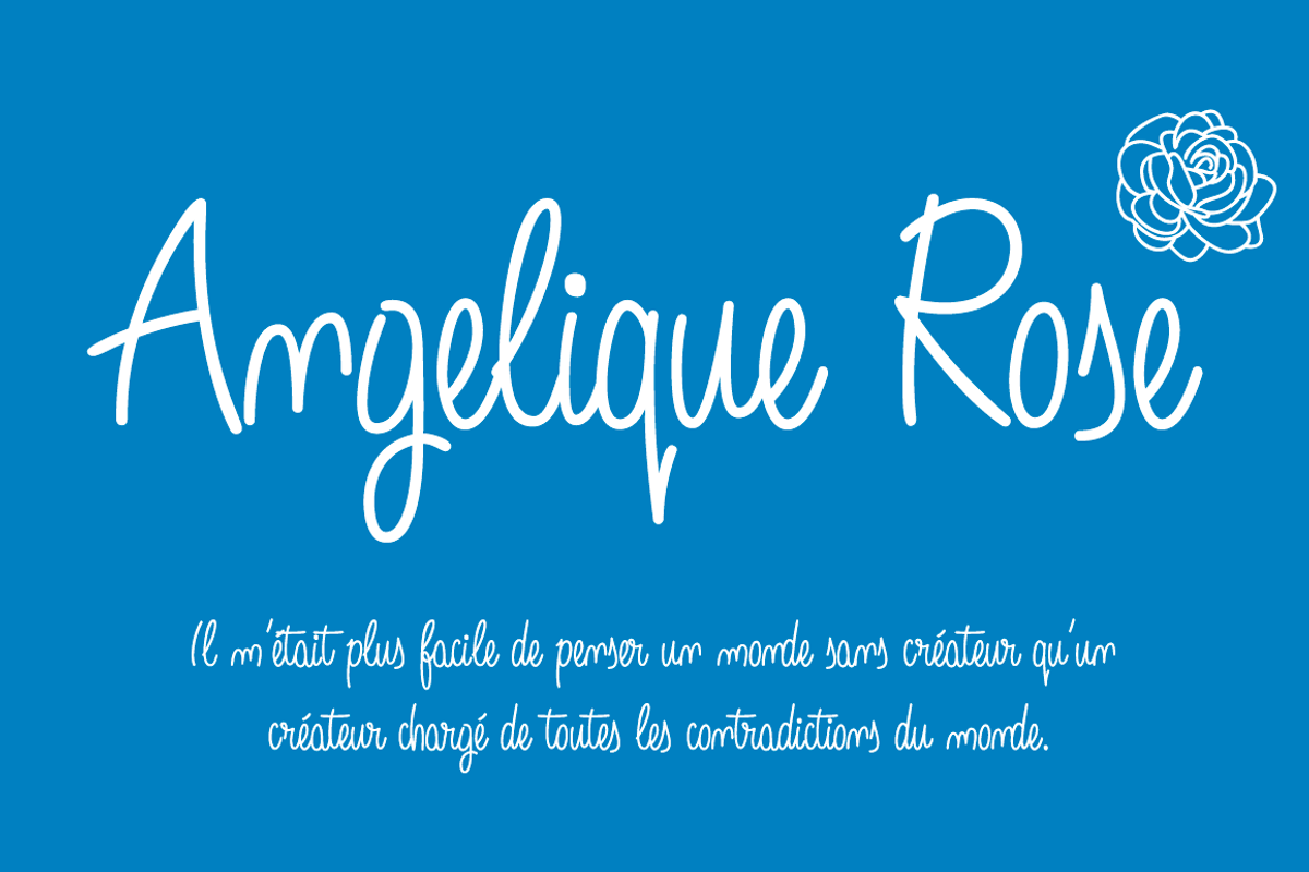 Angelique Rose -font- preview 2