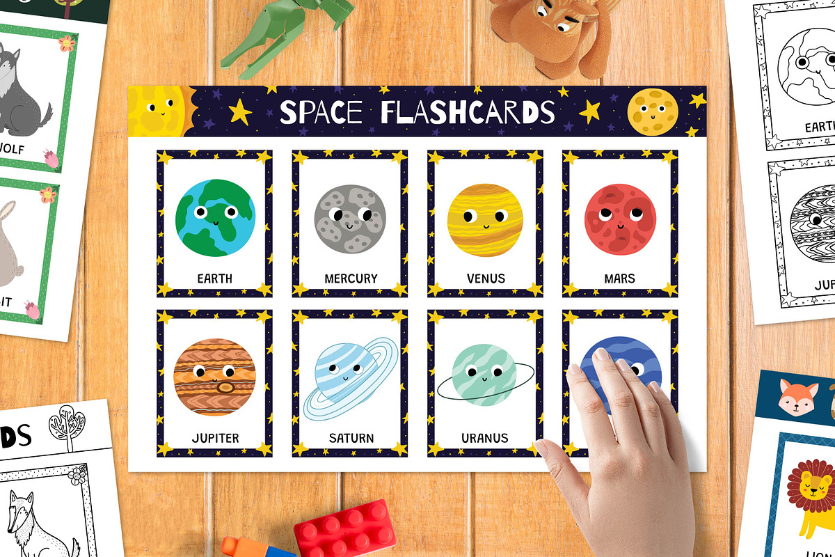 Flashcards for Kids Bundle: 570 in 1, an Education Illustration by Gulnara Sabirova (Photo 48 of 48)