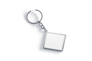 White Rhombus Keychain 3D Model