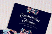 Flowery &Modern Wedding Invitation, an Invitation Template by Laffmate (Thumbnail 2 of 4)