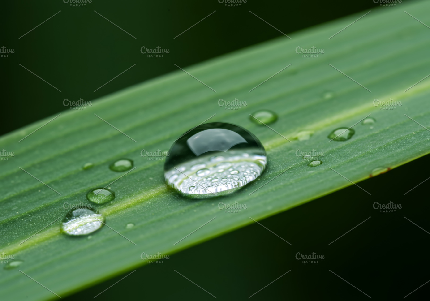 Close-up of water droplets resting o, a Nature Photo by professorinc