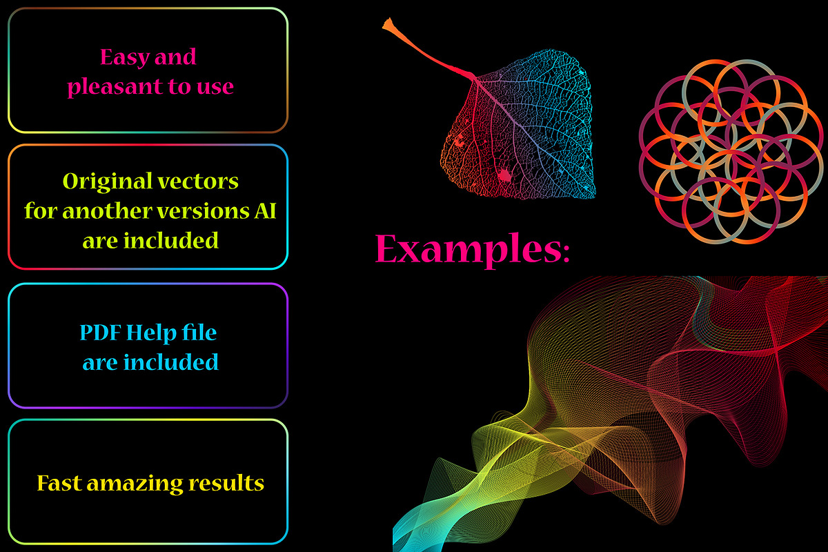Exotic Bright Gradients Illustrator, a Gradient Add-On by Kseniya-Omega (Photo 2 of 3)