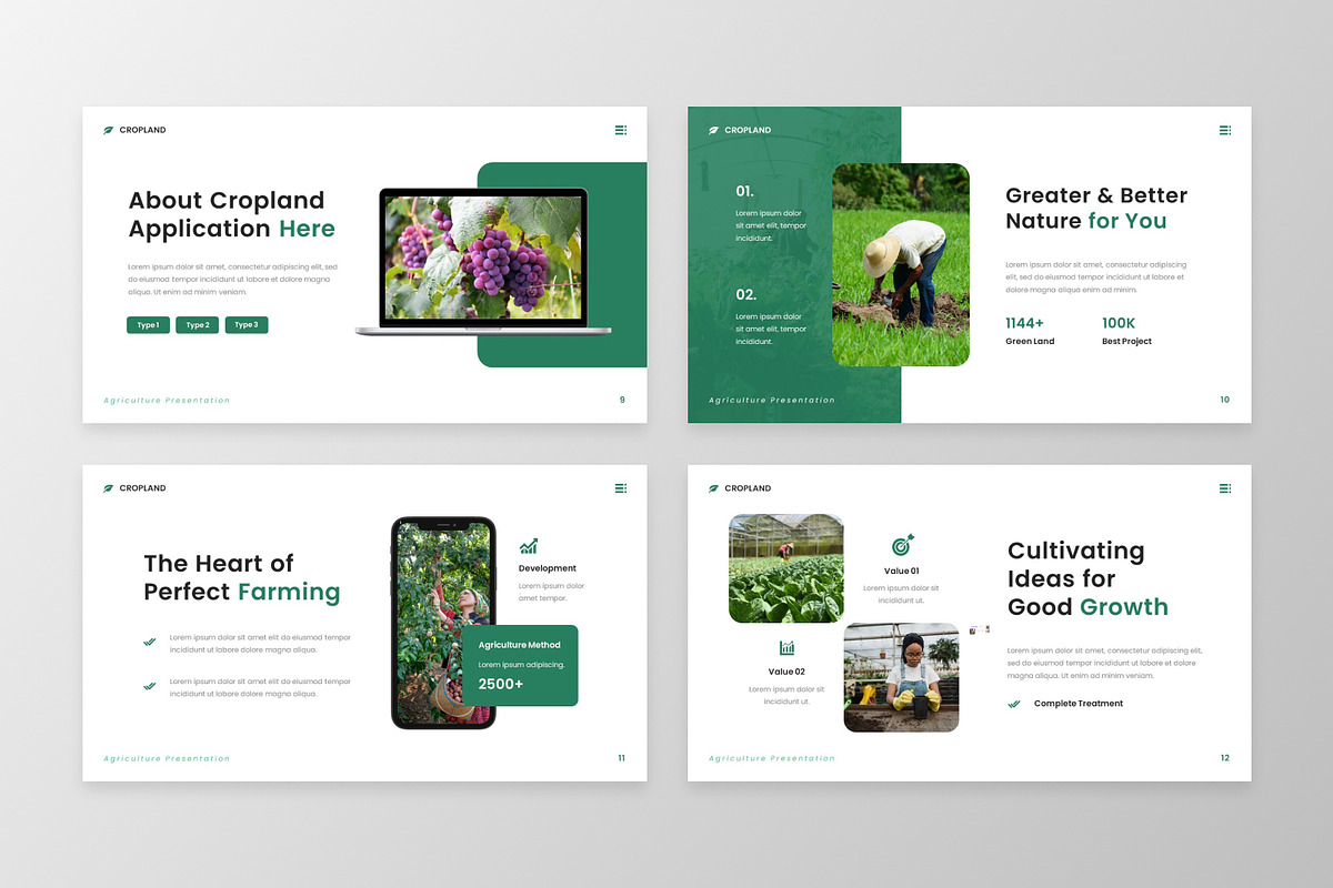 Cropland - Agriculture Google Slide, a Presentation Template by MtvtdArt (Photo 3 of 6)