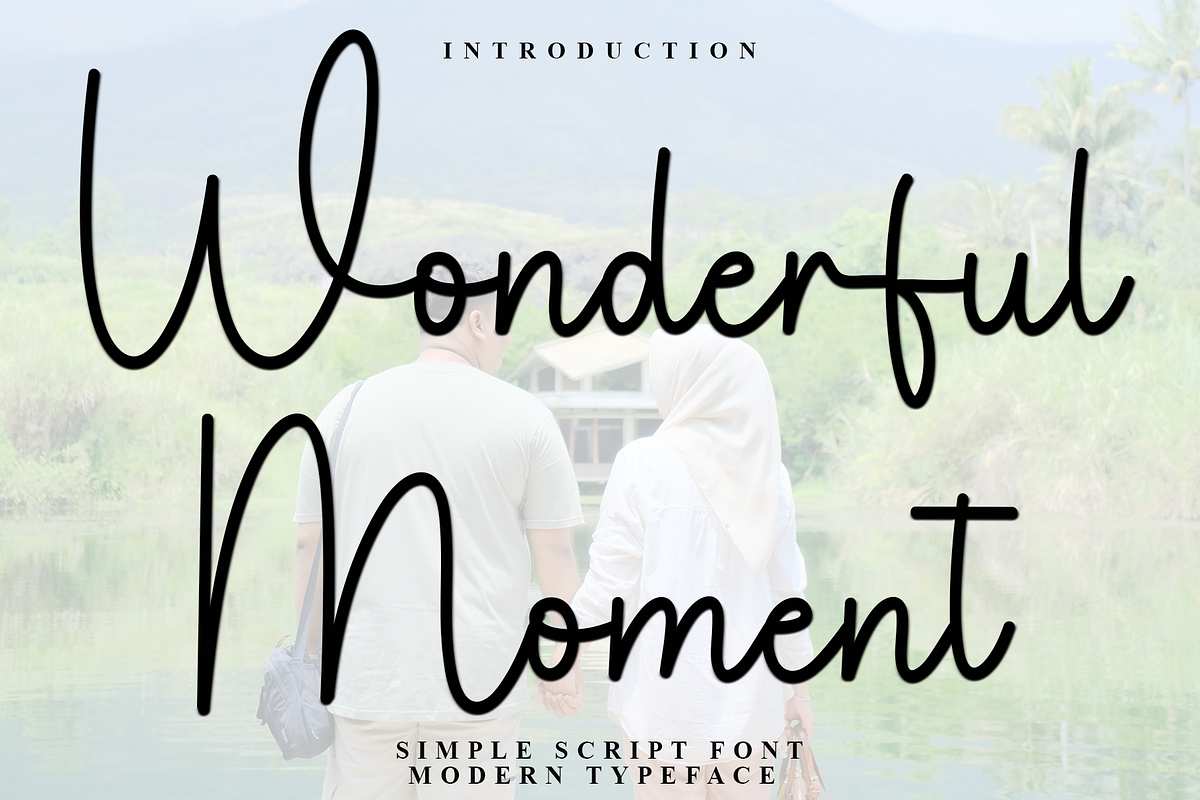 Wonderful Moment, a Handwritten Font by InermediaSTUDIO (Photo 1 of 8)
