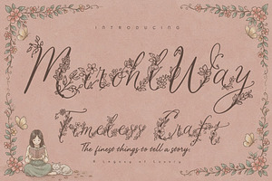 MiRohlWay - Floral Elegant Script