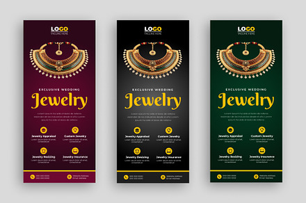Jewelry rack card or dl flyer Design