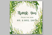 Lily of the Valley Floral clipart, a Decorative Illustration by LeCoqDesign (Thumbnail 3 of 5)