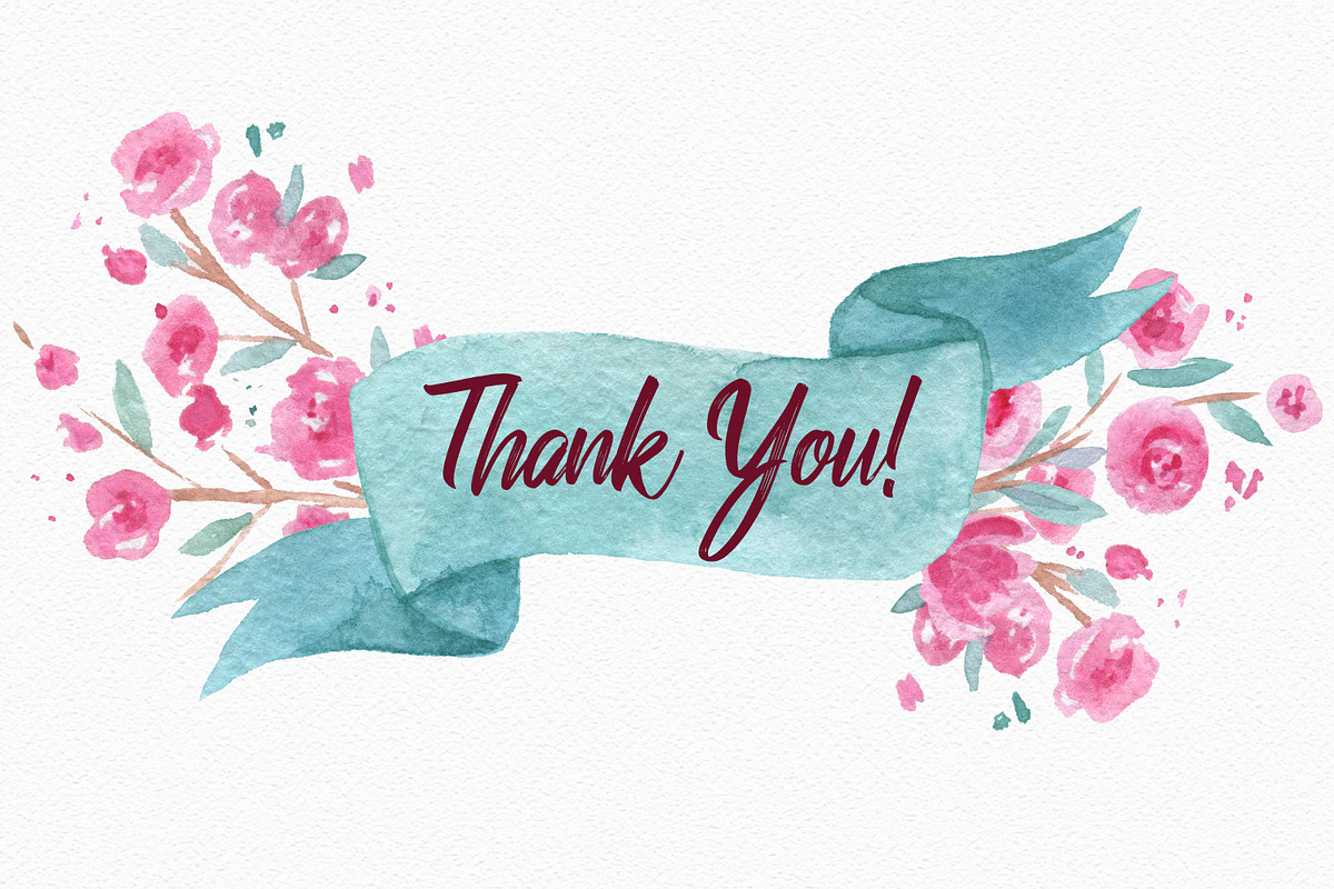Lovely Spring Watercolor Clipart, a Decorative Illustration by LeMagiqueBoutique (Photo 5 of 5)