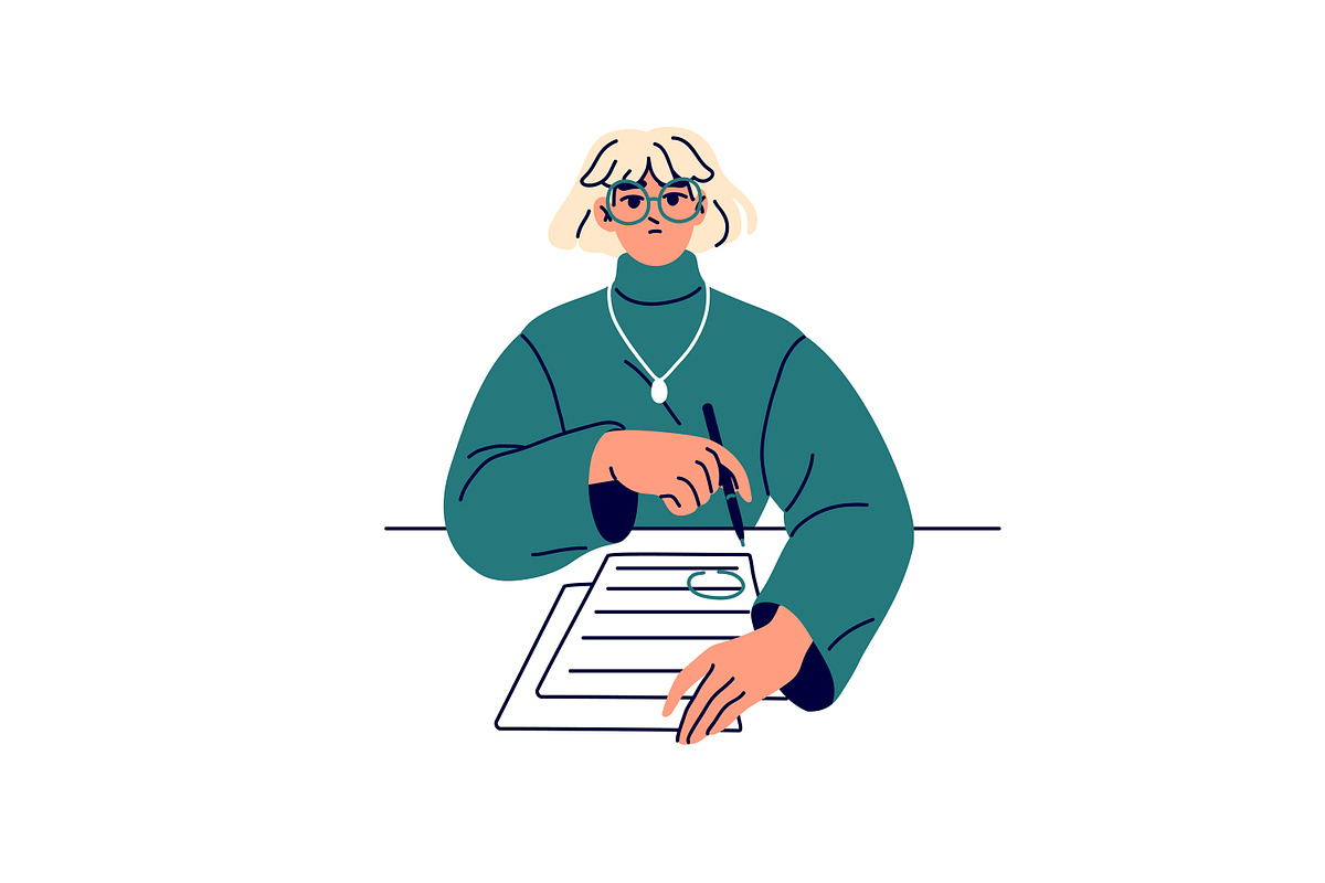 People study at desk set, an Education Illustration by PaperTrident (Photo 16 of 19)